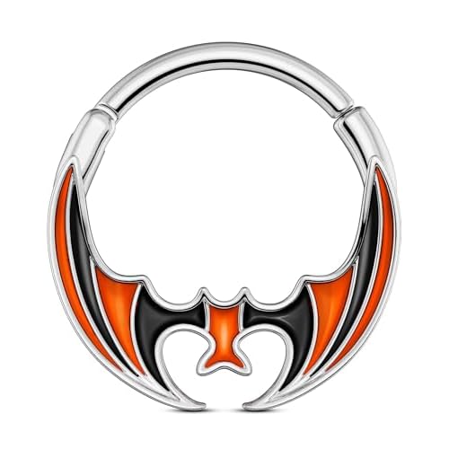 OUFER Bat Segment Ring 16G 10mm – Gothic Clicker