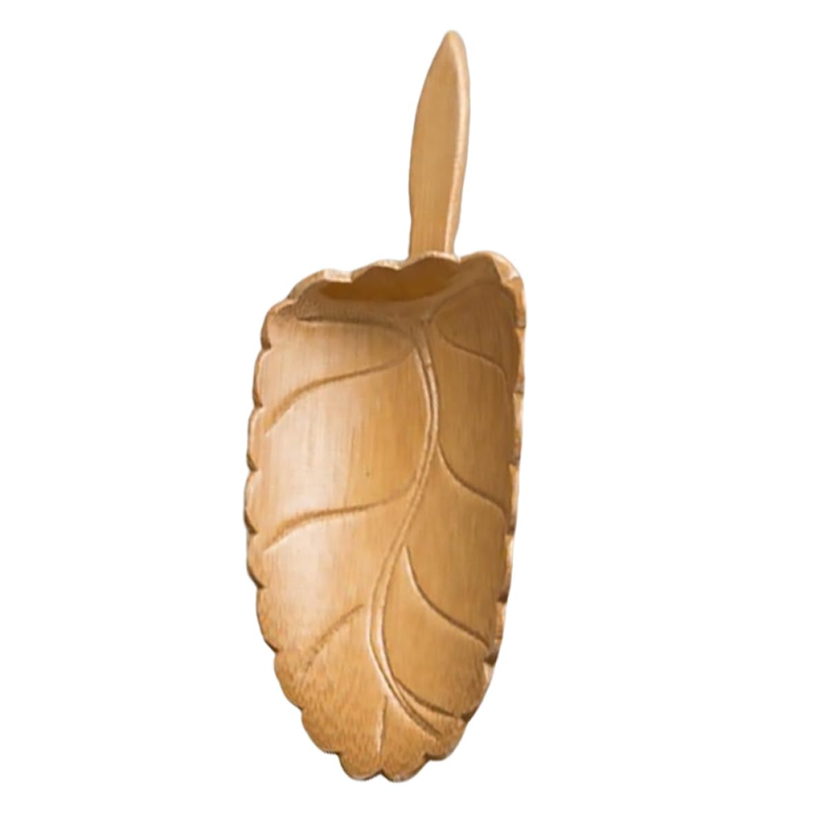 LAPYAPPE Handmade Tea Scoop Retro Leaf Design Tea Spoon Coffee Flour Nuts More Lightweight Easy to Clean for Home Office Restaurant