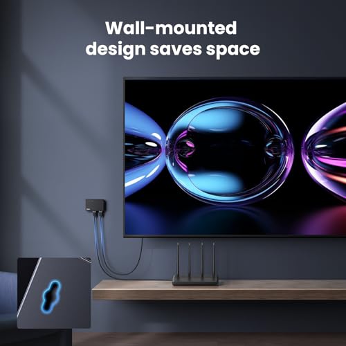 UGREEN Network Switch,5 Port Ethernet Splitter,High-speed Gigabit Ethernet Switch Hub,Desktop & Wall-Mounting Internet Splitter,Plug & Play LAN Switch for TV/Laptop/Switch/Router/Monitor