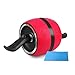 HUI JIN Perfect Fitness ab Carver Pro Roller - Rodillo abdominal con resorte de bobina de acero duradero para proporcionar resistencia y asistencia superiores, color rojo