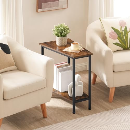 Image of HOOBRO Wedge End Table, Recliner Wedge Side Table with Storage