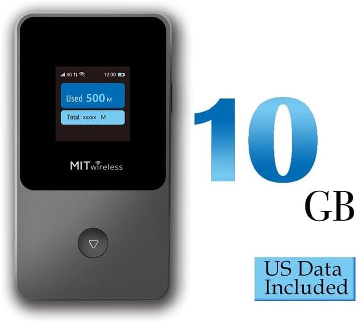 Miniatura 2 de MITwireless T8+ Hotspot WiFi portátil  Internet móvil 4G LTE y enrutador de viaje para Estados Unidos y más de 200 países  Sin SIM ni contrato - 10