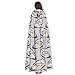 VIAGGIANDO Tasty Oysters Unisex Adult Cosplay Costumes Masquerade Cape Fashion Party Hooded Cloak Black