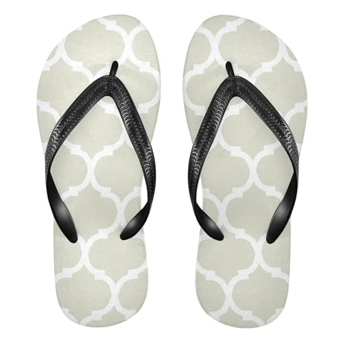 SPRIPORT Moroccan Slim Flip Flops for Women Men Comfortable Casual Thong Cushion Sandals with Non-Slip Rubber Sole Bathroom Shower Shoes for Summer Walking Beach