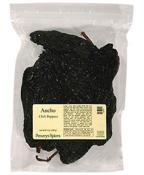 Ancho Chili Peppers By Penzeys Spices 8 oz bag (Pack of 1)
