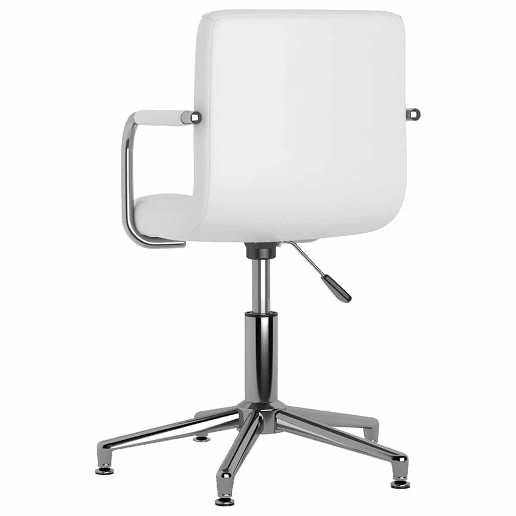 Hothingwell Lot de 6 Chaises à Manger Pivotantes Blanc Similicuir