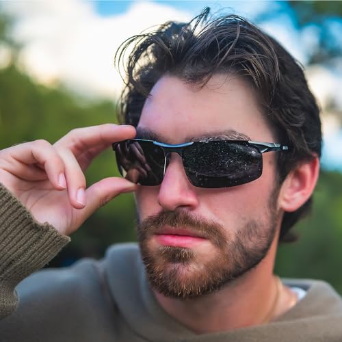 DUCO Mens Sports Polarized Sunglasses UV Protection Sunglasses for Men 8177s3