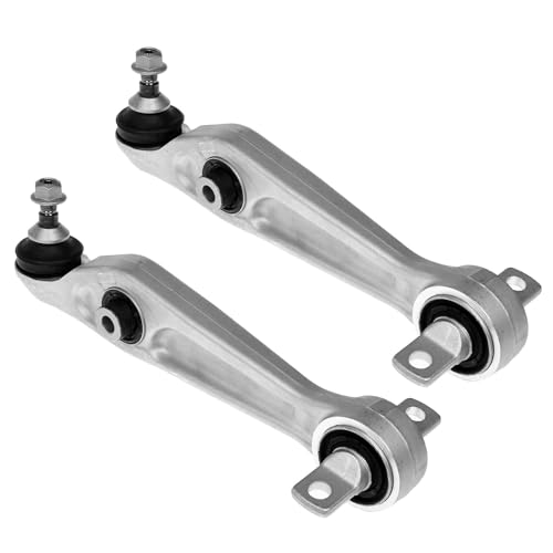 Image of Detroit Axle - 4pc Front End Kit for 2017-2022 Tesla Model 3, 2 Lower Forward Control Arms with Ball Joints 2 Sway Bar End Links 2018 2019 2020 2021 Replacement