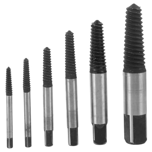 BAZEITFLOW 6 Stück Teiliges Schraubenausdreher Set mit Robustem Design Vielseitig für Gebrochene und Beschädigte Schrauben Kompakt und Leicht für Heimwerker Mechaniker und Fachkräfte