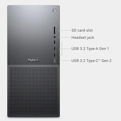 Image of Dell Tower Plus EBT2250 Workstation Desktop (Next-gen XPS) | Intel Ultra 7-265, 64GB DDR5, 2TB PCIe SSD, GeForce RTX 5060, WiFi 7 + BT, RJ-45, 3 Display Port, 2 HDMI, Win 11 Pro