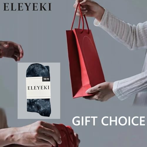 ELEYEKI Unisex Casual Crew Sock Calf Tube Socks2