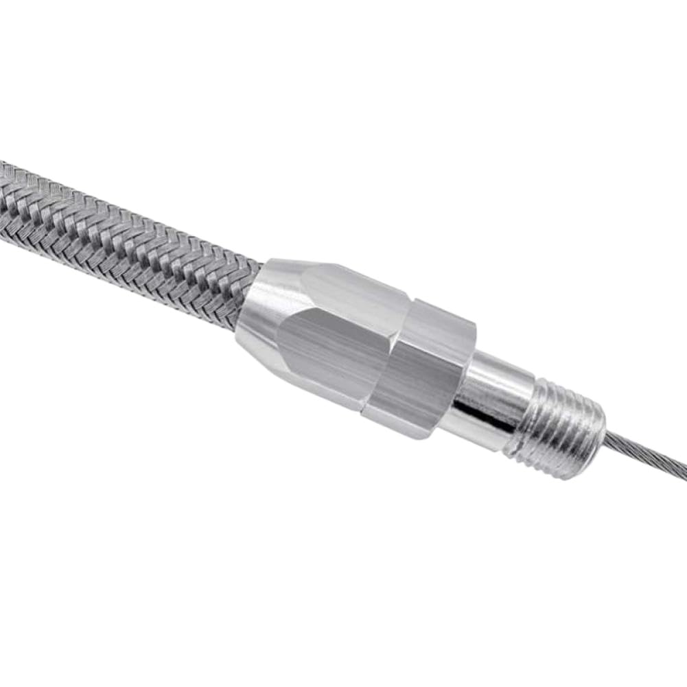 Varilla medidora de aceite del motor 1/4 pulgada NPT Accesorio de entrada de bandeja de acero inoxidable flexible de 20 pulgadas