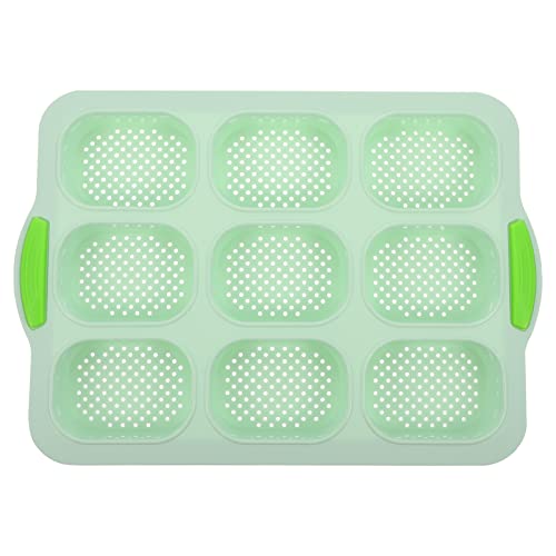 PRETYZOOM Silicone Non Stick Baking Tray for French Bread Flexible Kitchen Baking Mold for Homemade Loaves Easy Release Cake Tray for Daily Baking