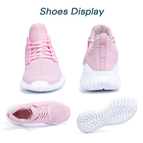 Image of Akk Womens Walking Shoes - Slip On Tennis Running Shoes Memory Foam Lightweight Work Sneakers for Indoor Outdoor Gym