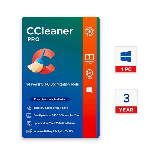 Image of CCleaner Professional for Windows | 1 Device 3 Year | Boost your PC's performance | Email Delivery in 2 hours.