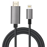 HDMIケーブル iPhone HDMI変換ケーブ ル 1mセット Digital AV変換アダプタLightning ライトニング 変換アダプター 電源不要 設定不要 同画面テレビ接続 簡単接続 テレビに映す 音声同期出力 iPhone/iPad対応 アニメー鑑賞/オフィス/ゲームに適用 iOS9.2 to iOS18に対応 [並行輸入品]