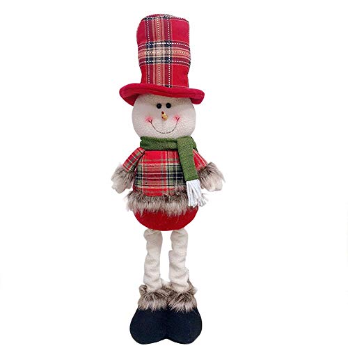 eginvic Noël Doll Figurine Décoration, Noël Traditionnel Debout Figure Rouge Décoration De Noël Ornement Poupée, Cadeau Parfait pour Votre Bébé Et Amis Expert