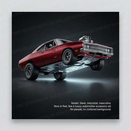 Image of Fast & Furious Red Muscle Car 1:64 Scale Premium Die-Cast Collectible Model with Authentic Styling, Detailed Body, Smooth Free Wheels, Glossy Finish, Display Box Packaging, Collector Edition