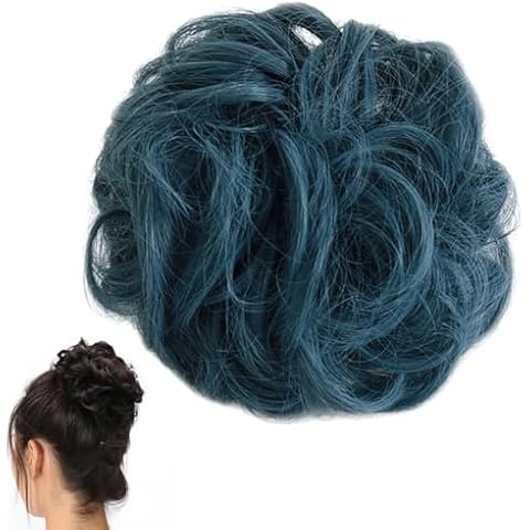 Traziewell Green Messy Bun Scrunchie Hair Piece Cover