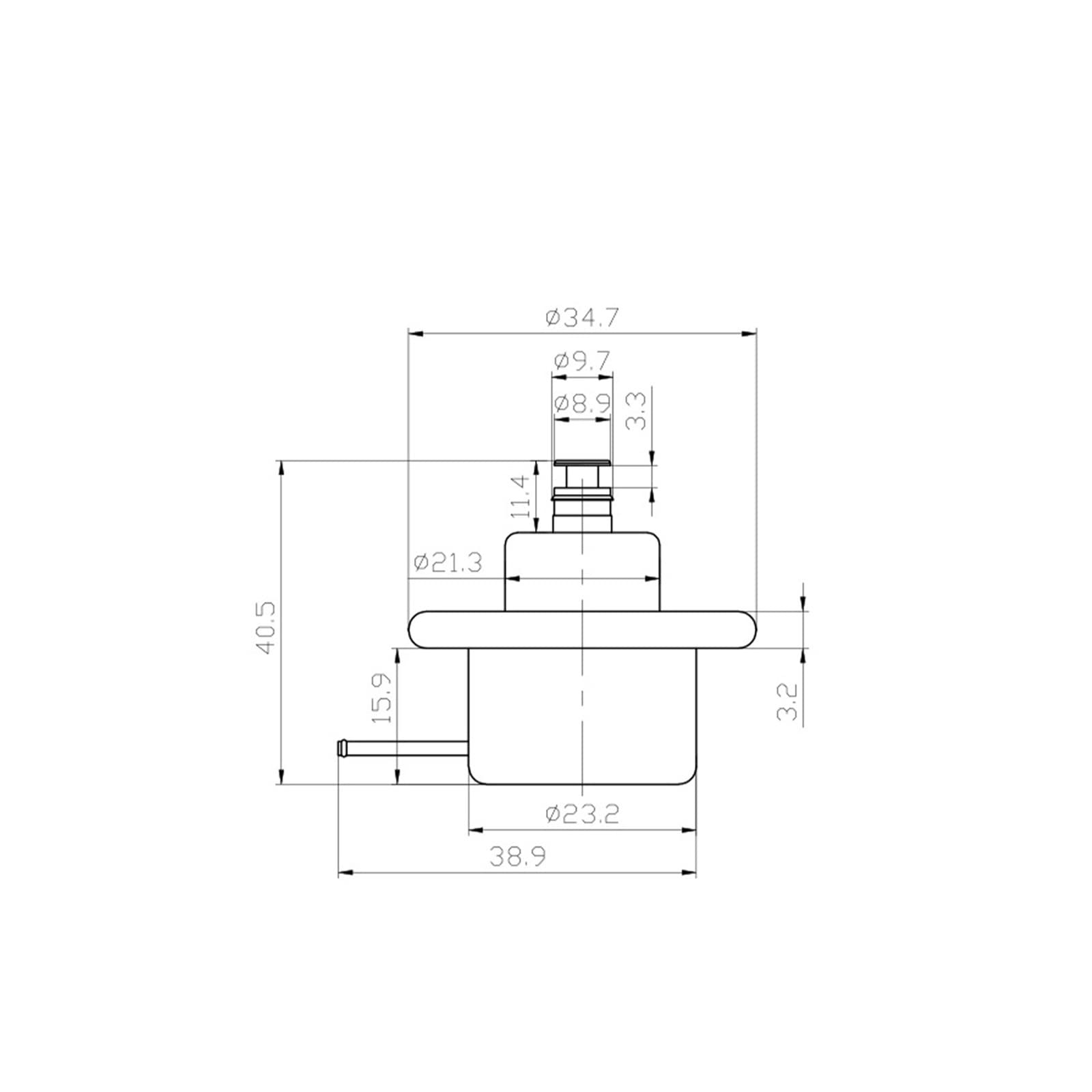 Regulator ciśnienia wtrysku paliwa 4.0/3.5/3.0 bar for 0280160575 037133035C 037133035H 0280160557(4.0BAR)