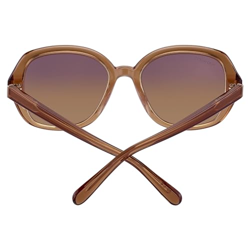 Serengetti Rectangular Hayworth Shiny Crystal Caramel Brown-Non Polar Drivers, Multi, One Size2