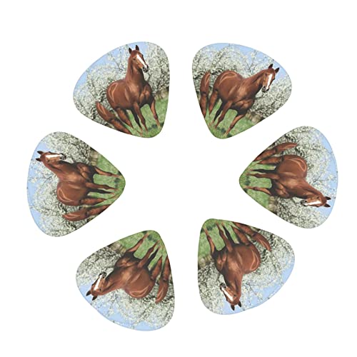 Cheval devant des arbres en fleurs médiators de guitare ensemble de 12 pièces pour guitare acoustique, guitare… - Les Beatles, Paul McCartney, John Lennon, RIngo Starr, George Harrison Cheval devant des arbres en fleurs médiators de guitare ensemble de 12 pièces pour guitare acoustique, guitare… – Image 3