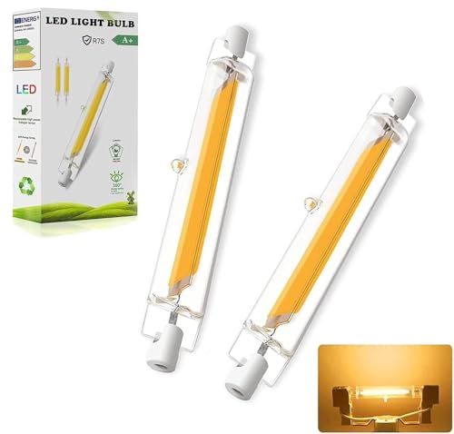 LVLIZHHO R7S LED 118mm Dimmbar 20W R7S LED Lampen 118mm Ersatz für 200W Halogen Leuchtmittel Led Stab Warmweiß 3000K 2000LM Kein Flackern 360Abstrahlwinkel 2PCS