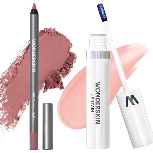 Wonderblading Lip Stain Peel Off Masque (Adore) with 360 Contour ...