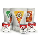 Urban Slicer Pizza Worx - 3 Pack Variety Pizza Doughs & 3 Pizza Sauces - Neapolitan, Deep Dish, and Grilling Dough - Pizza Making Kit - Makes 6 Pizzas