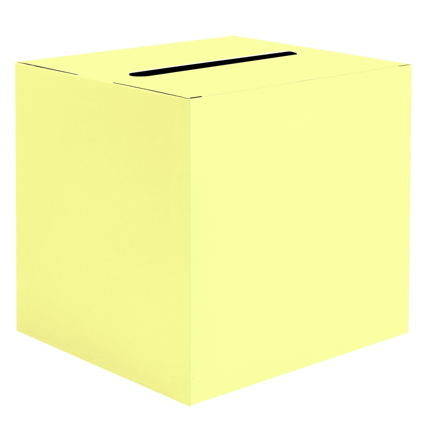 SietDESEO Yellow Card Box for Graduation Large Gift Card Box Holder 9.8" x 9.8" Money Cards Box Diy Card Box for Wedding Reception Baby Shower Birthday Cards Box Holder