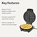 Amazon Basics Belgian Waffle Maker with Round 8-inch Ceramic Non-Stick Plate, Browning Control, Black
