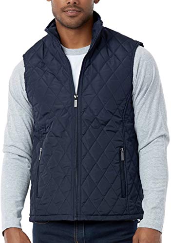 ToBeInStyle Men's Lightweight Layering Insulating Zip Up Puffer Vest