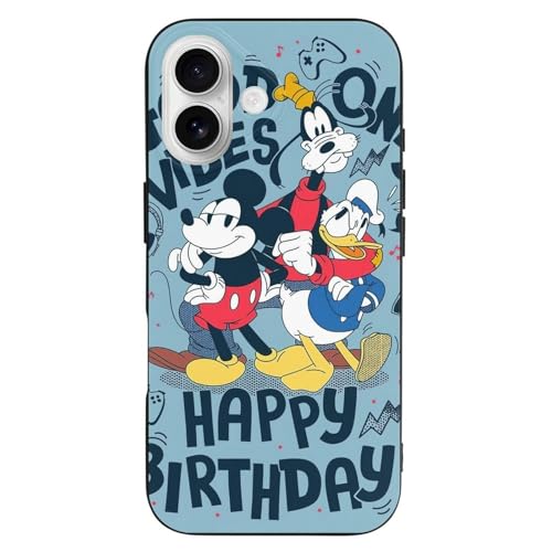 �f�B�Y�j�[ �~�b�L�[�}�E�X IPhone16 �Ή� �P�[�X �ϏՌ� �y���^ ���ϖh�~/Qi�������C�����X�[�d�Ή� �X�}�z�P�[�X ����~�� �w��h�~