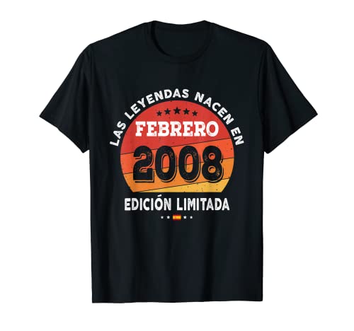 Las Leyendas nacen en Febrero de 2008 - Regalo de 14 años Camiseta