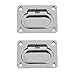 Smavles Flush Hatch Locker 2 Stück Lukenheber Einlassgriff Bodenheber Edelstahl Griff Bootsluke Versteckter Griff des Kabinetts,für Boot Marine Yacht