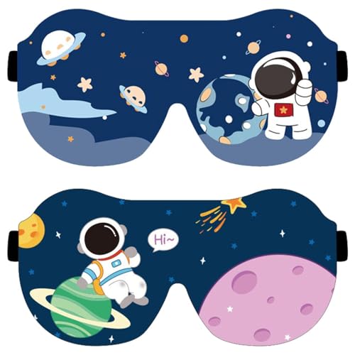 Antifaz Para Ojos Espacial De 2 Piezas, Antifaz Para Dormir 3D Ultra, Antifaz Para Dormir Para Niños, Antifaz Para Dormir Para Niños, Antifaz De Seda