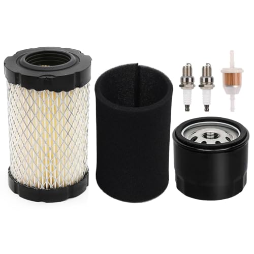 Annolai 796031 594201 Air Filter for BS 590825 591334 John Deer-e D100 D110 D105 D125 D130 D140 MIU14395 Husquvarn-a YTH22V46 YTH24V48 YTA22V46 Lawn Mower with 492932S 492932 Oil Filter