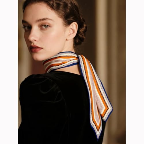 59" Long Silk Like Scarf Fashion Hair Head Scarf for Women Satin Head Hair Handbag Scarf Belt Purse Accessories…2