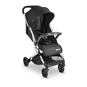 Joovy Kooper Stroller, Lightweight Travel Stroller, Compact Fold with Tray, Black