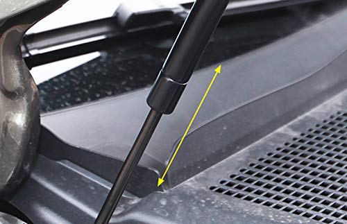 für Karoq 2017 2018 2019 2020 2021 2022 2023 Aktualisierung Motorhaube Gasfeder schwarz 2er-Set