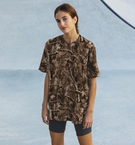 Camo Shirt for Women Men Oversized Camouflage Maple Leaf Print Camo T Shirt Short Sleeve Summer Camo Top4
