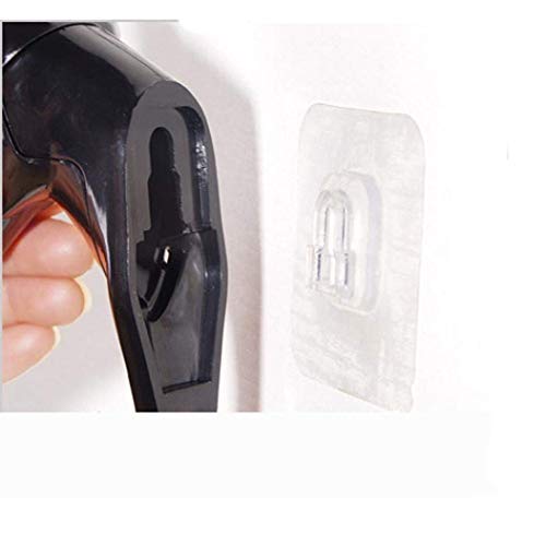 Image of KPNG Deer Head Hanging Plastic, Self Adhesive Wall Door Hook Hanger Bag Keys Sticky Holder (Black)