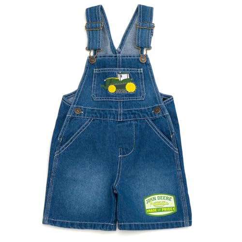 Image of John Deere Denim Shortall Toddler to Little Kid Sizes (2T - 7-8)