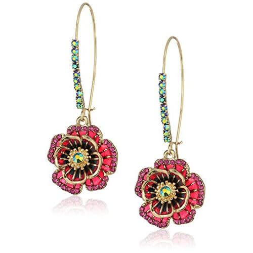 Betsey Johnson Rose Dangle Earring Color