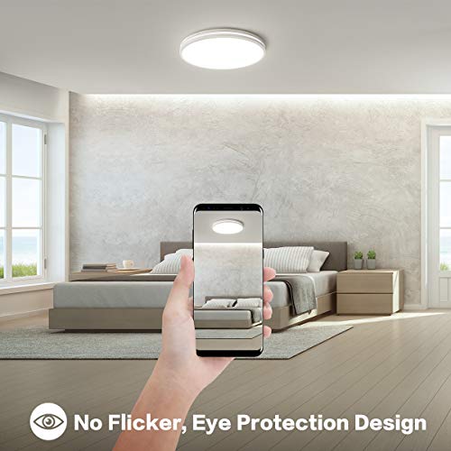 Öuesen Plafoniera LED Soffitto Bagno Lampada 20W