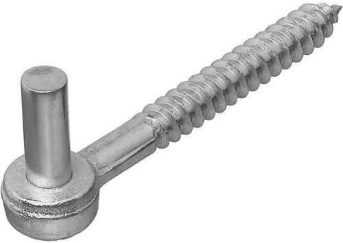 NATIONAL HARDWARE, Zinc Plated Screw Hooks, SWL 100 LB, #N130-112, 1/2" X 4", 5PK