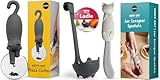 OTOTO New Kitty Cut Pizza Cutter Wheel, New Katie Black Cat Soup Ladle, and Mary Cat Jar Scraper Spatula for Scooping (Bundle of 3)