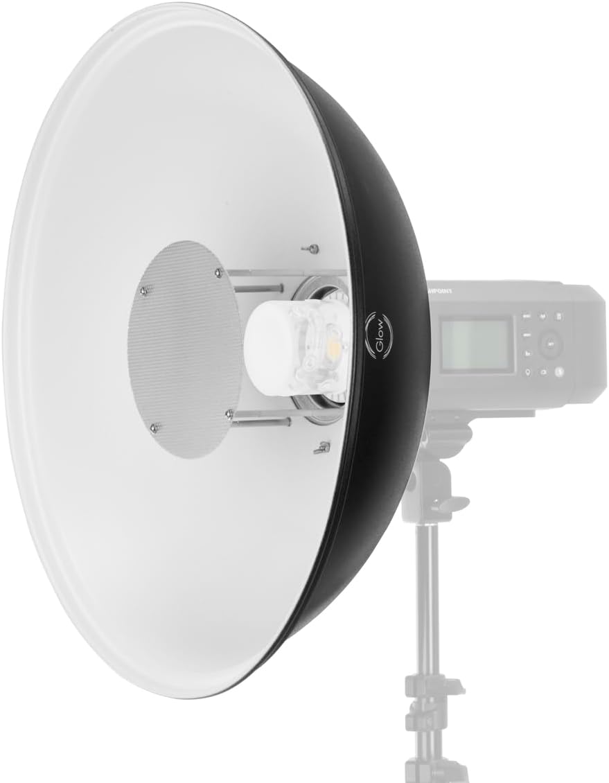 Glow 20.5" White Softlight Beauty Dish Reflector with Bowens Mount Adapter