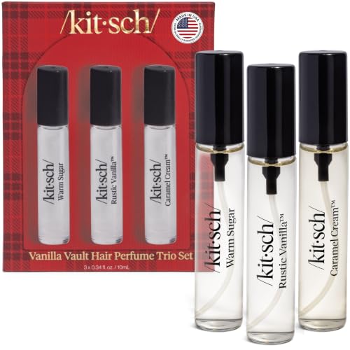 Kitsch Trio Vanilla Vault Hair Perfume for Women - Hair Spray &amp; Body Mist