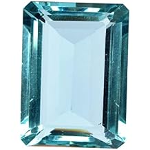 GEMHUB Gemstone For Jewelry Translucent Brazilian Blue London Topaz 56.50 Carat Finest Emerald Cut Blue London Topaz Loose Gemstone Beads